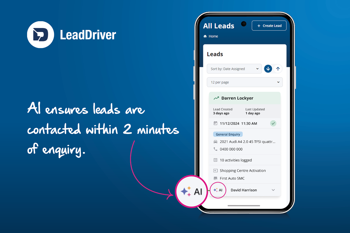 LeadDriver AI lead management success story for Australian dealerships