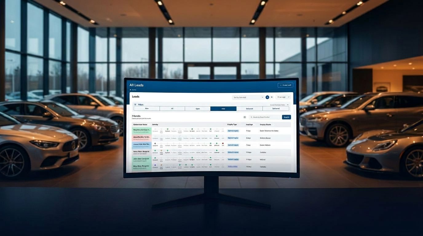 LeadDriver by Indiqator Solutions dashboard for Australian dealership lead management