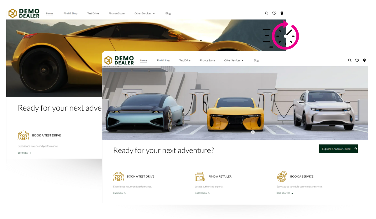 Radius CMS publishing a page change that appears on the live website immediately